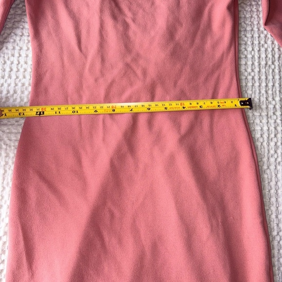 Elegant Pink Long Sleeve Dress - Picture 4 of 5